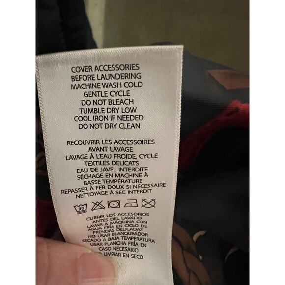 Lauren Ralph Lauren Women's 1X Double-Breasted Diamond Quilted Navy Barn Coat - Picture 6 of 11